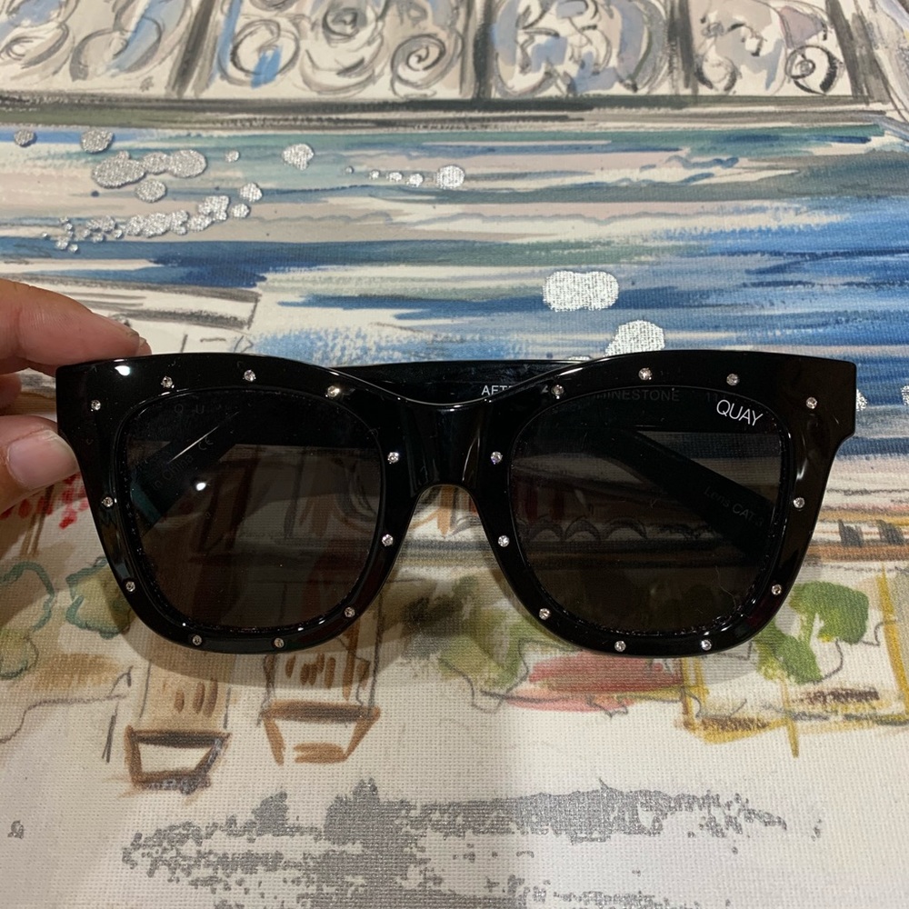 Quay Australia After Hours Rhinestone Sunglasses